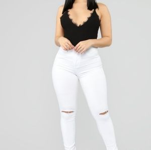 Fashion nova lace crop top